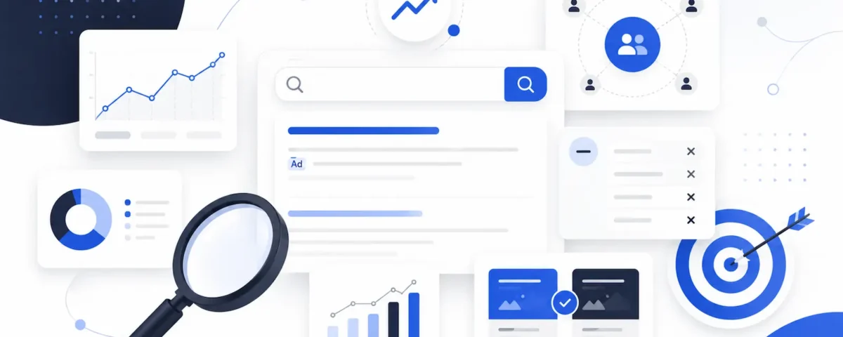 Пошукові кампанії Google Ads 2026: мінус-слова, аудиторії та креативи