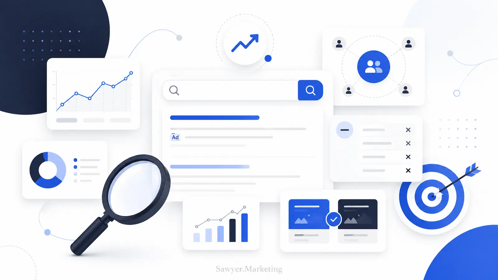 Пошукові кампанії Google Ads 2026: мінус-слова, аудиторії та креативи